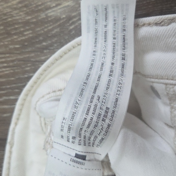 Abercrombie & Fitch The Ankle Straight Ultra High Rise Ivory Straight Jeans 2S - Picture 8 of 10